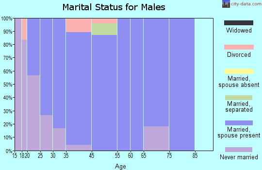 Henefer marital status for males