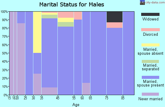 Huntsville marital status for males