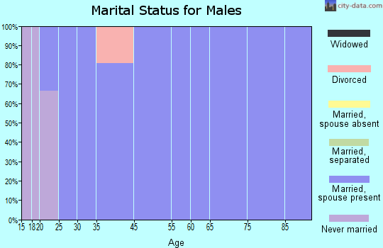 Koosharem marital status for males