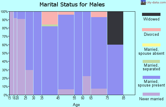 Newton marital status for males