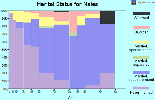 Park City marital status for males