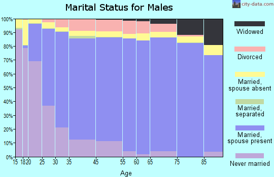 Provo marital status for males