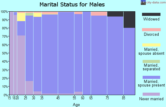 Santa Clara marital status for males