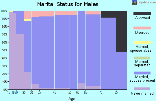 Smithfield marital status for males