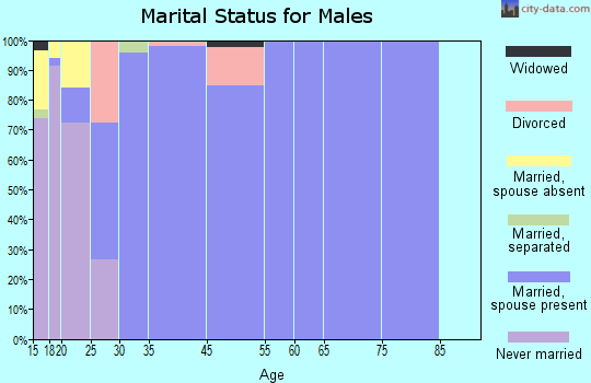 South Weber marital status for males