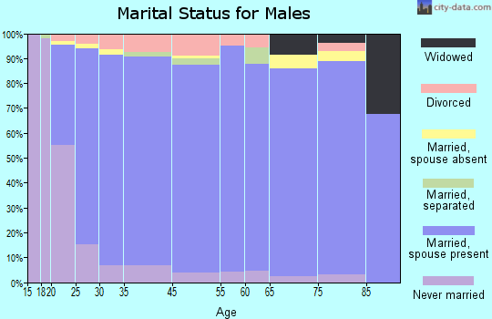 Springville marital status for males