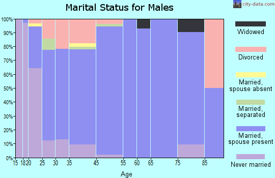 Wellington marital status for males