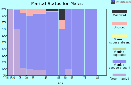 West Point marital status for males