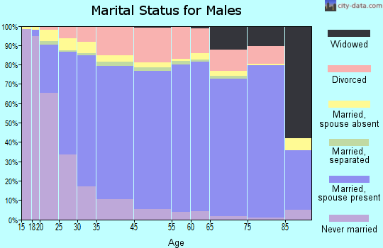 West Valley City marital status for males