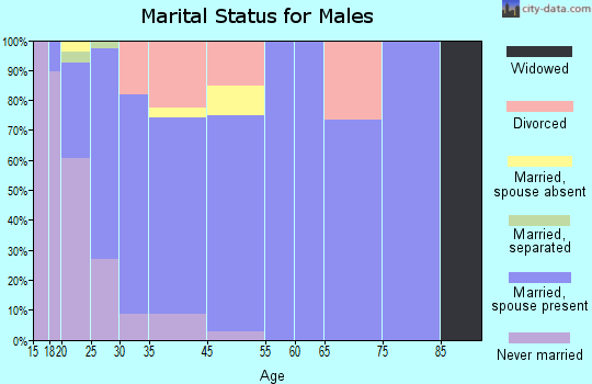 Woods Cross marital status for males