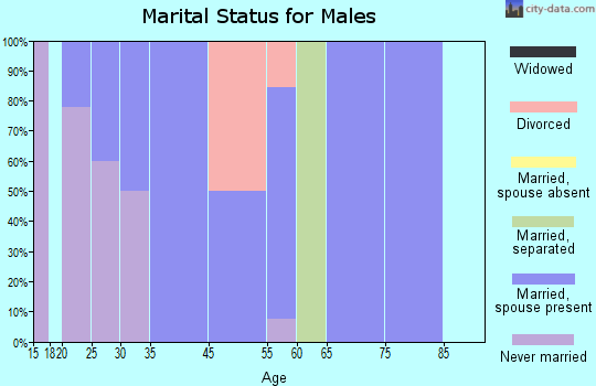 Albany marital status for males
