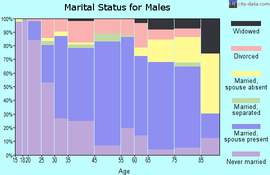 Bennington marital status for males
