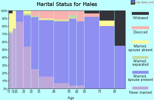 Bon Air marital status for males
