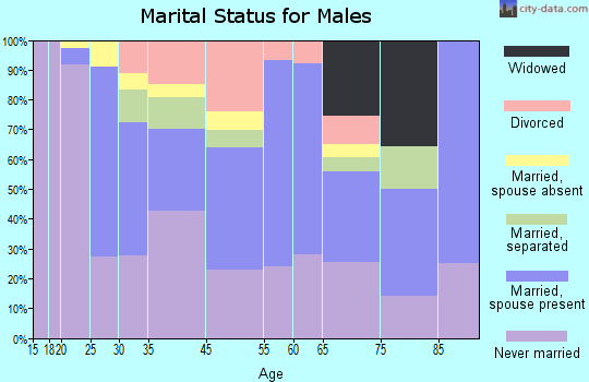 Cape Charles marital status for males