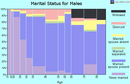Centreville marital status for males