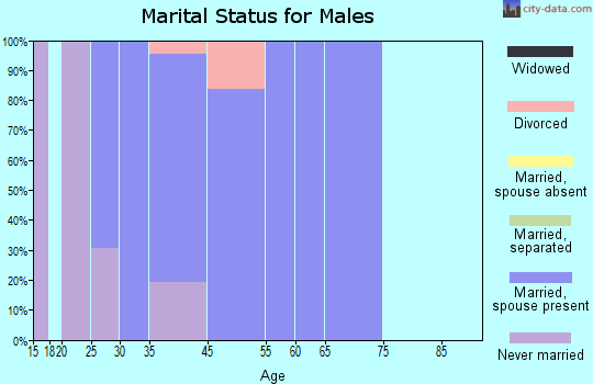 Daleville marital status for males