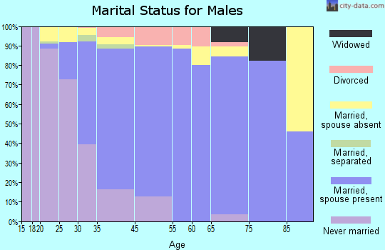 Dunn Loring marital status for males
