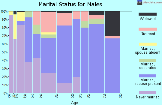 Ettrick marital status for males