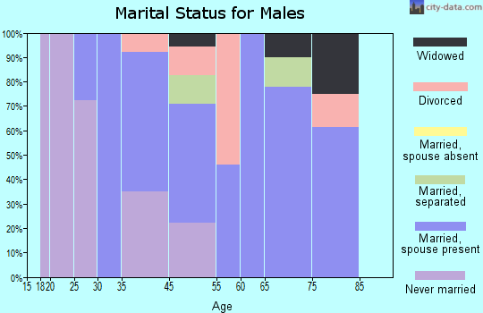 Fieldale marital status for males