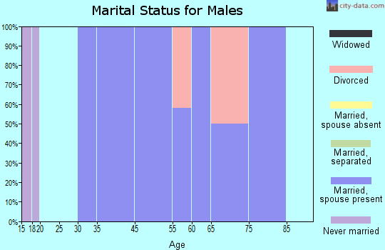 Palo Verde marital status for males