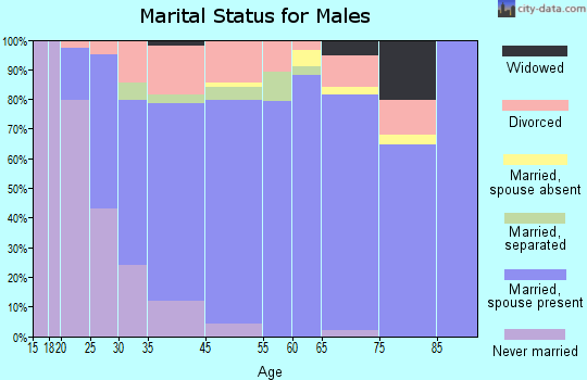 Gloucester Point marital status for males