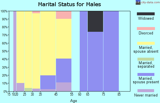 Greenville marital status for males