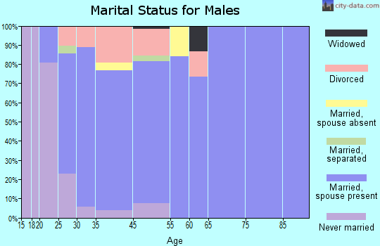 Honaker marital status for males