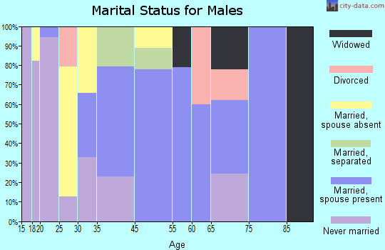 Parksdale marital status for males