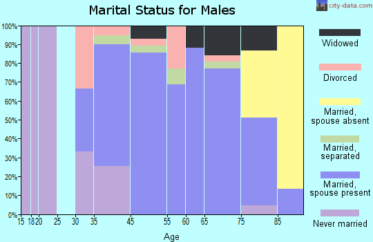 Irvington marital status for males