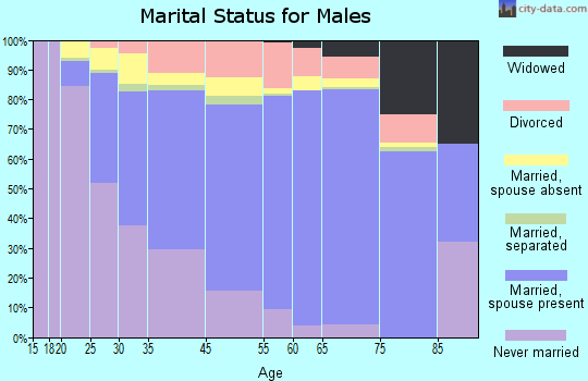 Jefferson marital status for males