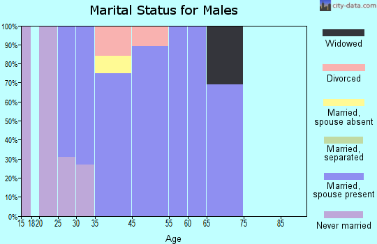 Laurel Park marital status for males