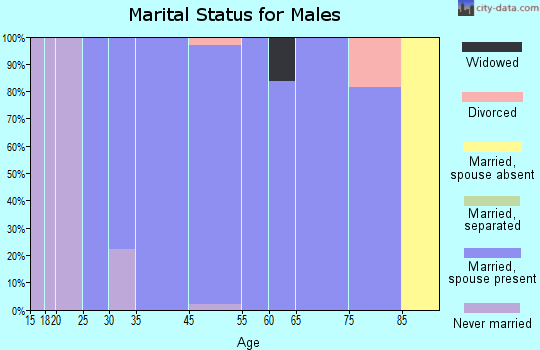 Laymantown marital status for males