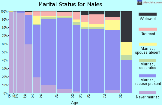 Newington marital status for males