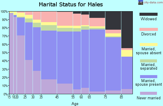 Newport News marital status for males