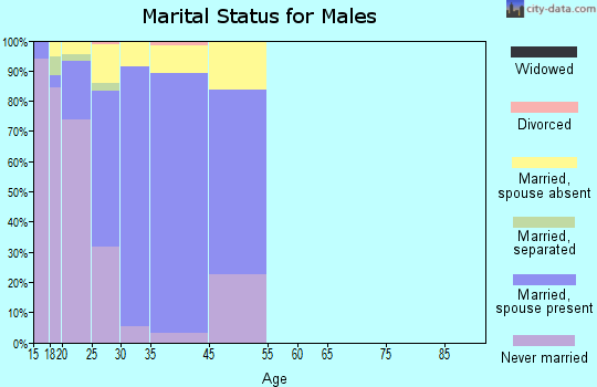 Quantico Station marital status for males