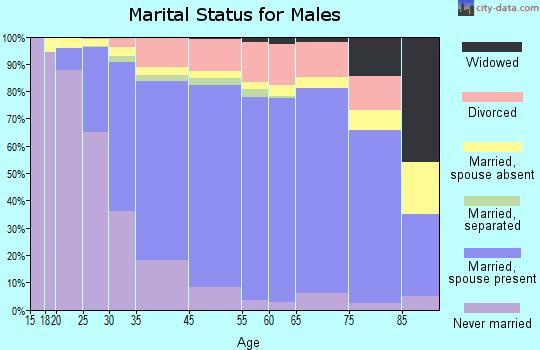 Reston marital status for males