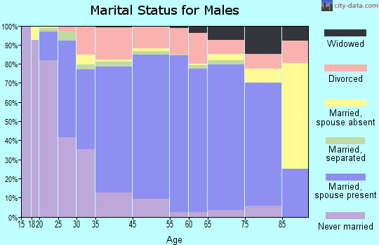 Salem marital status for males