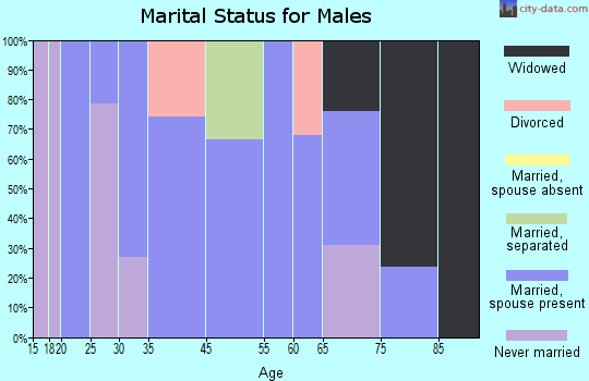 Sandy Level marital status for males