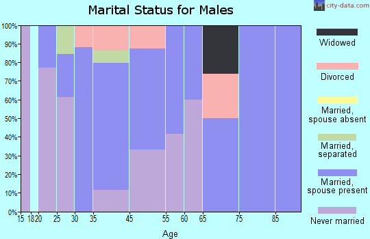 Scottsville marital status for males
