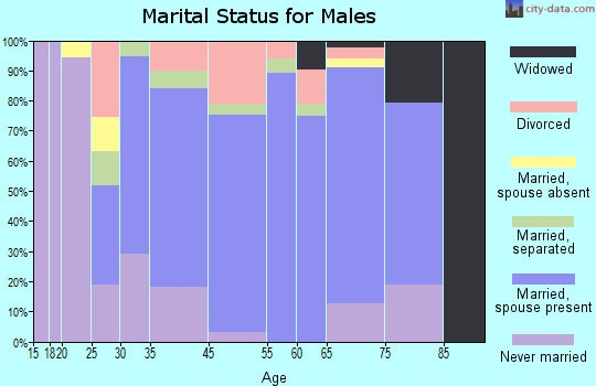 Smithfield marital status for males
