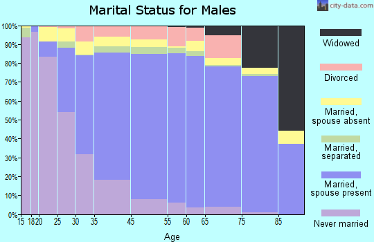 Springfield marital status for males