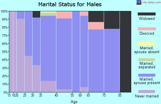 Tangier marital status for males