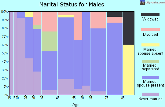 Woodstock marital status for males