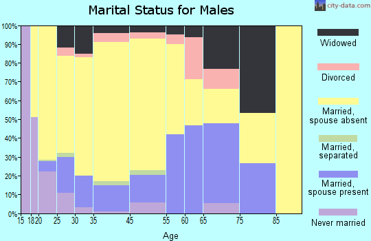 Airway Heights marital status for males