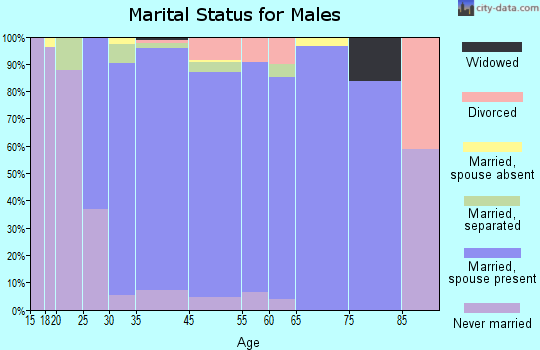 Artondale marital status for males