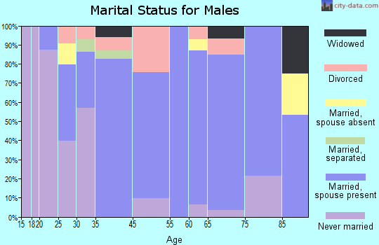 Blaine marital status for males