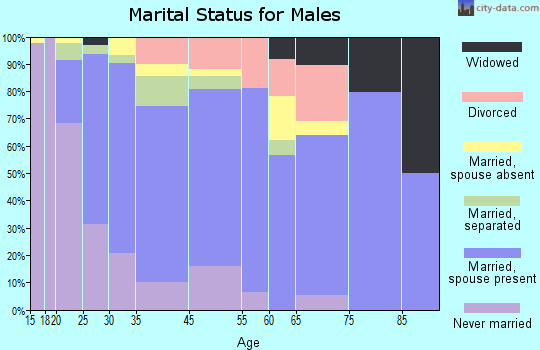Bridgeport marital status for males