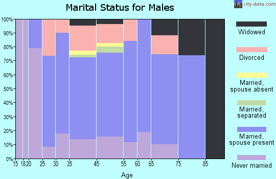 Castle Rock marital status for males