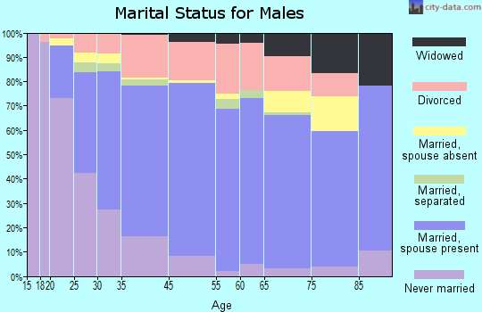 Centralia marital status for males