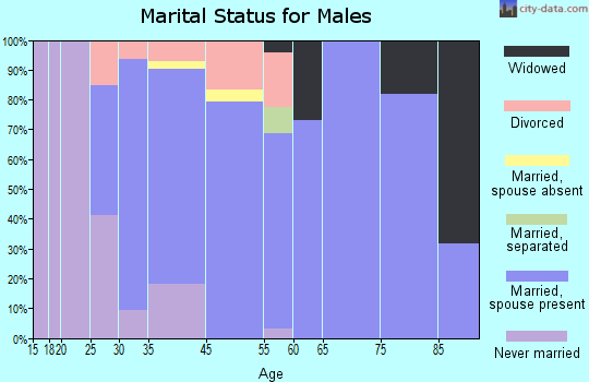 Central Park marital status for males